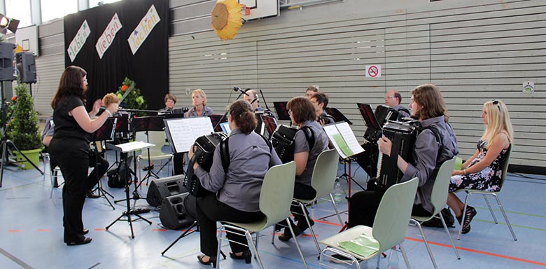 Das Orchester bei der Sommerserenade